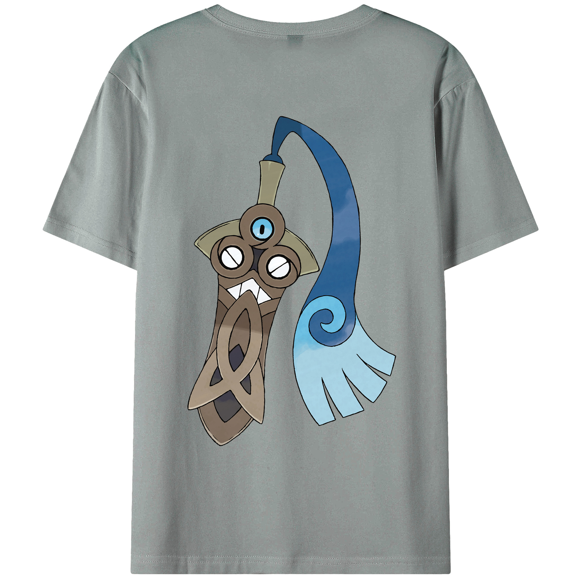 （画像用） ポケットモンスター Pokémon 綿100％ メンズ半袖Tシャツ（バックプリント） 通気性